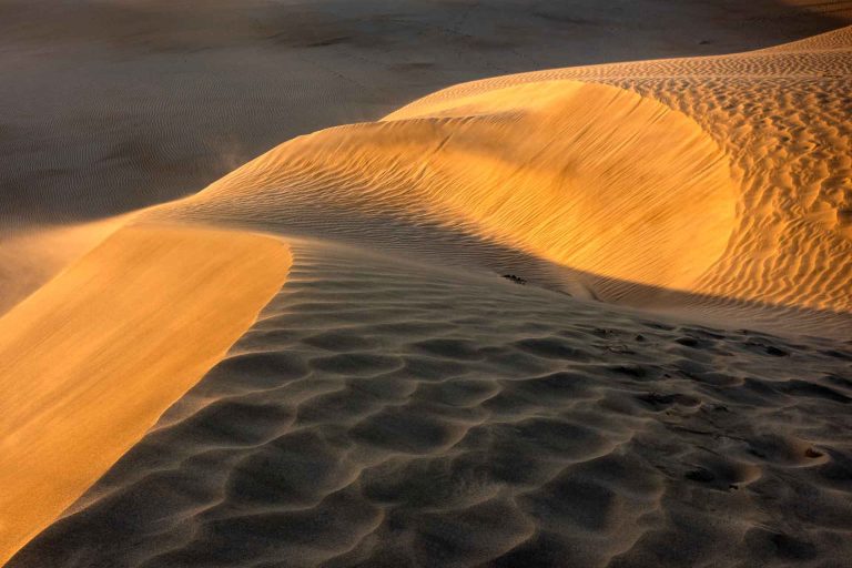 Sand dunes in Maspalomas on Gran Canaria.