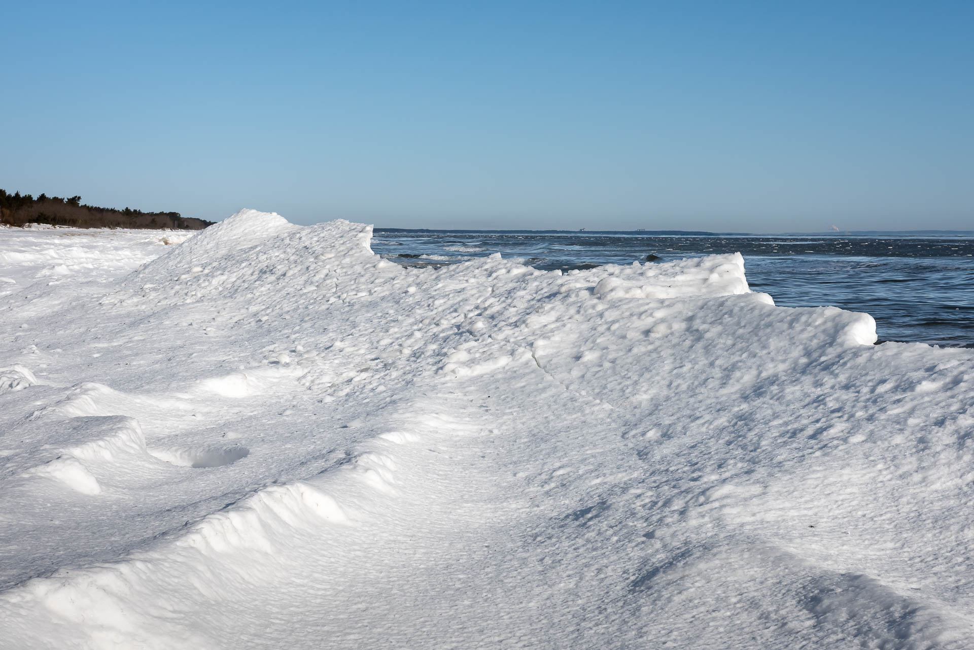 Packad is på Hanöbukten.
