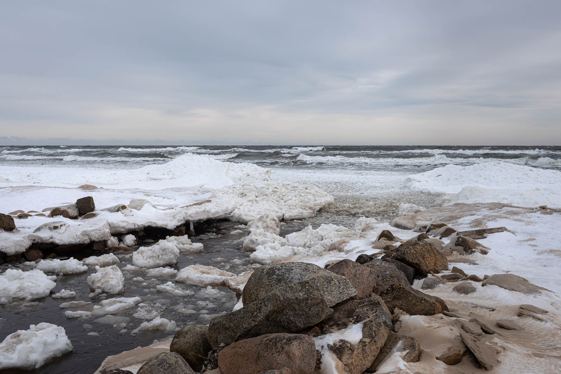 Packad is på Hanöbukten.